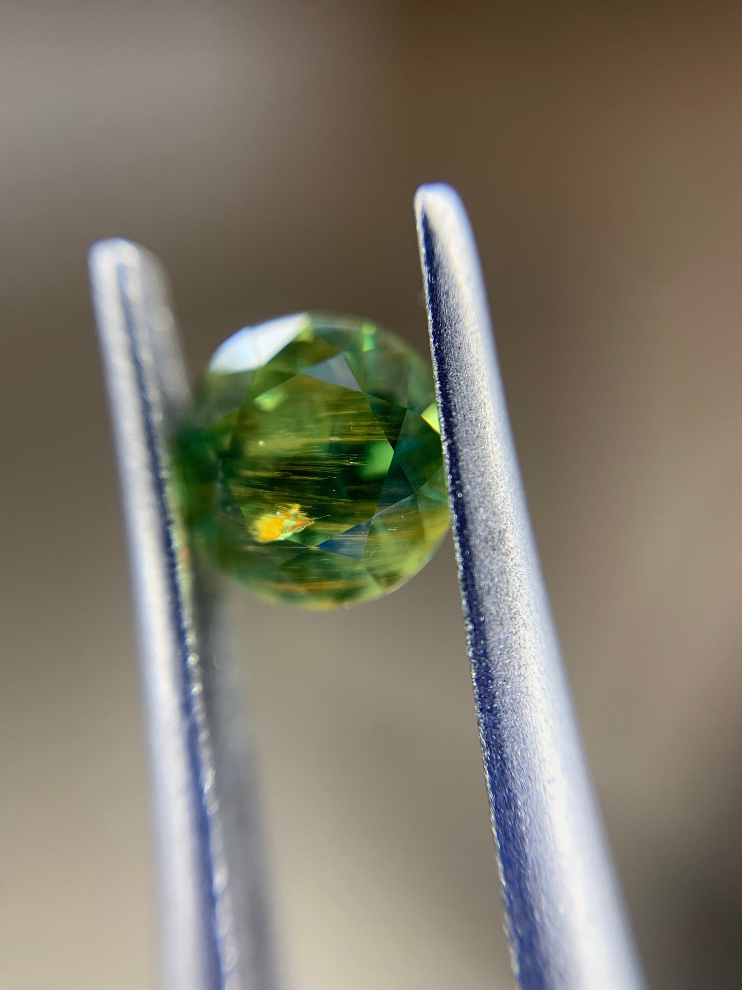Faceted demantoid 0.55 ct
