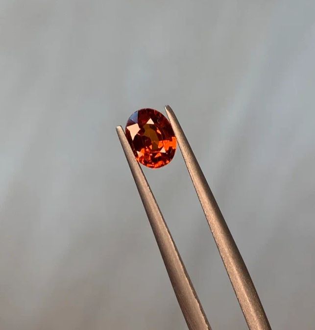 Mandarin spessartite garnet 0.785 ct