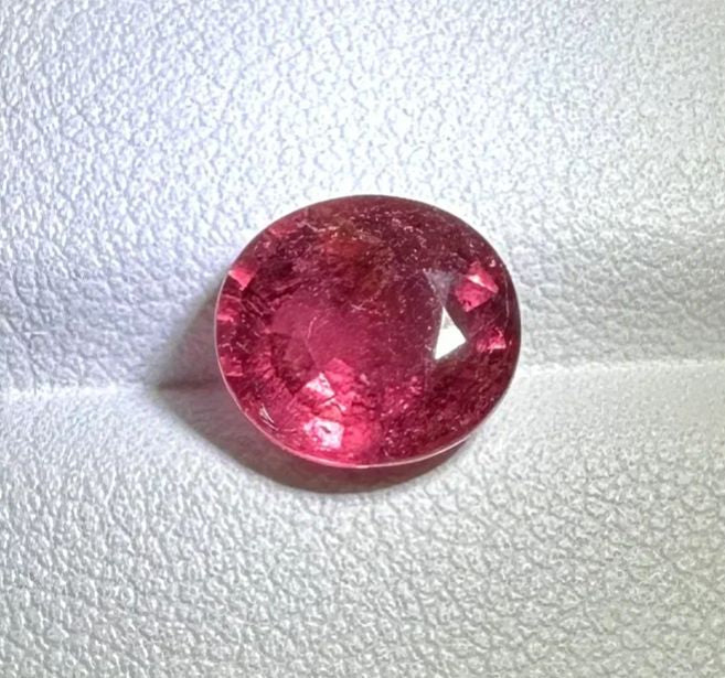 Faceted bright pink tourmaline 3.27 ct