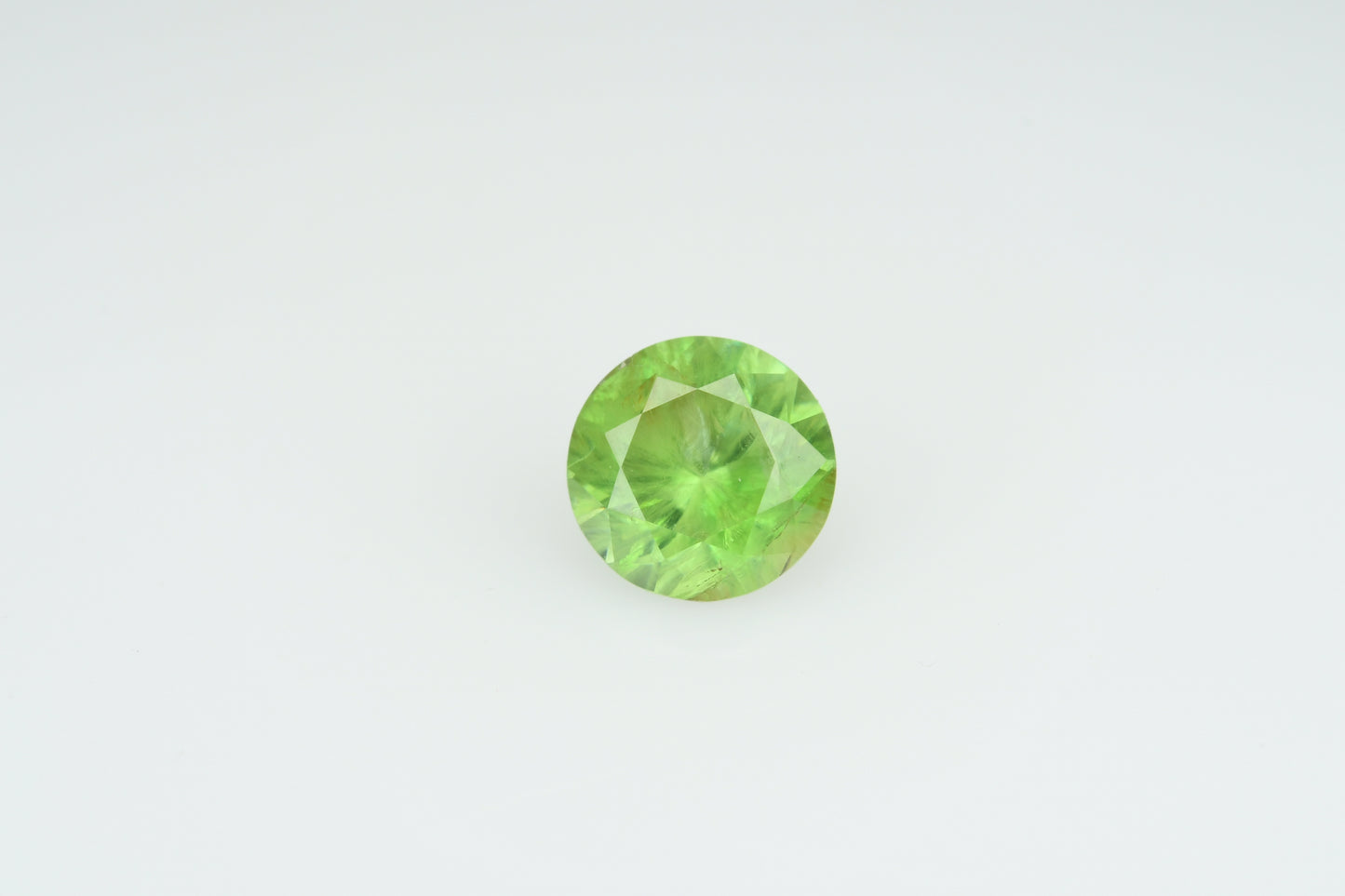 Faceted demantoid garnet 0.49 ct