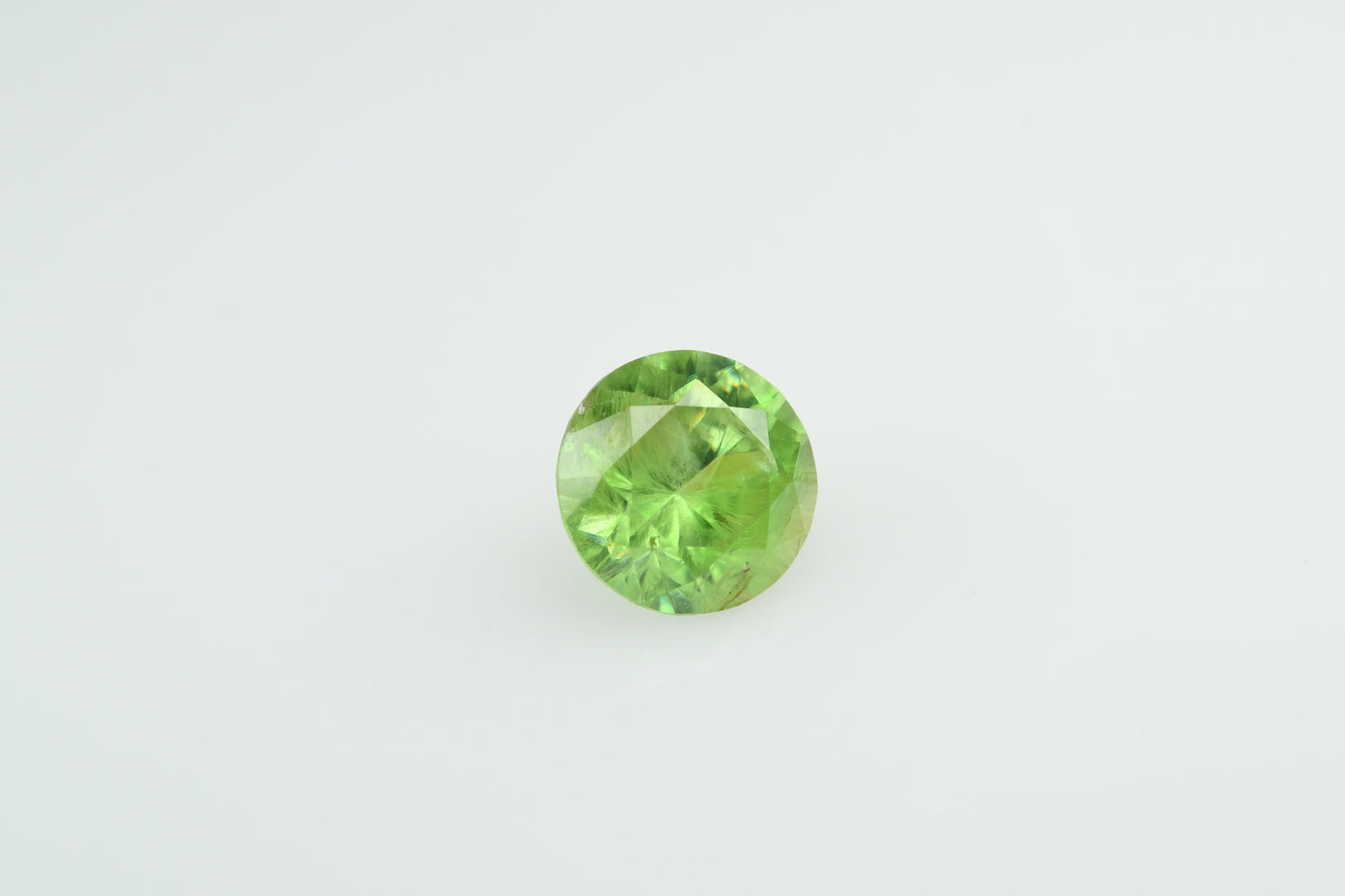 Faceted demantoid garnet 0.49 ct
