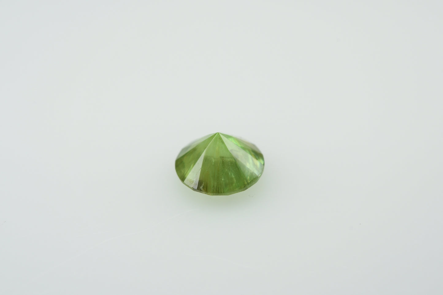 Faceted demantoid garnet 0.49 ct