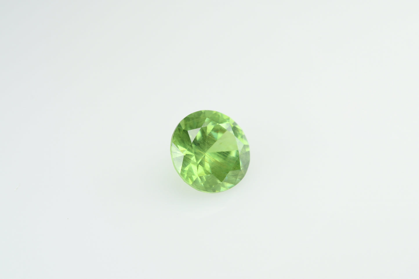 Faceted demantoid garnet 0.54 ct