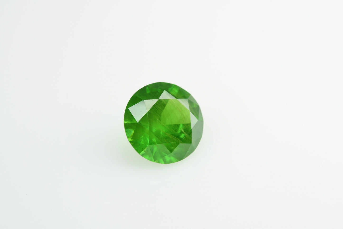 Vivid green color russian demantoid garnet 0.99 cts