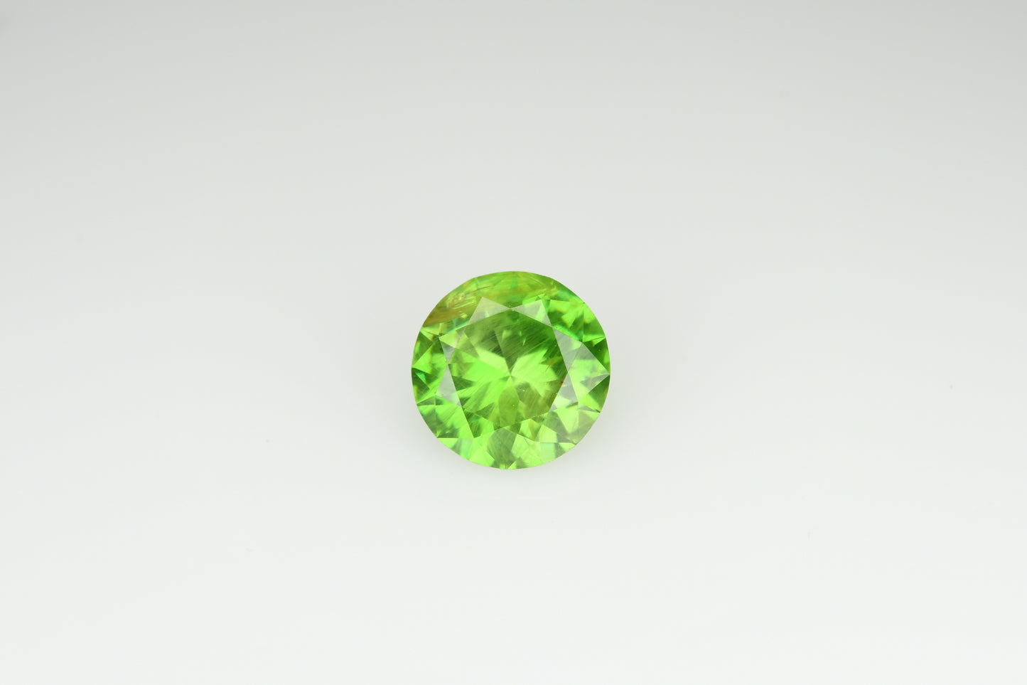 Faceted demantoid 0.62 ct