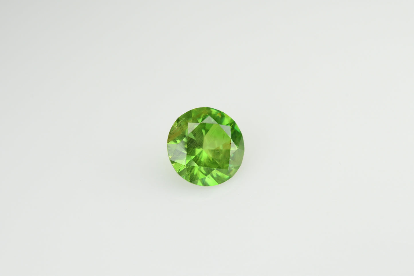 Faceted demantoid 0.62 ct