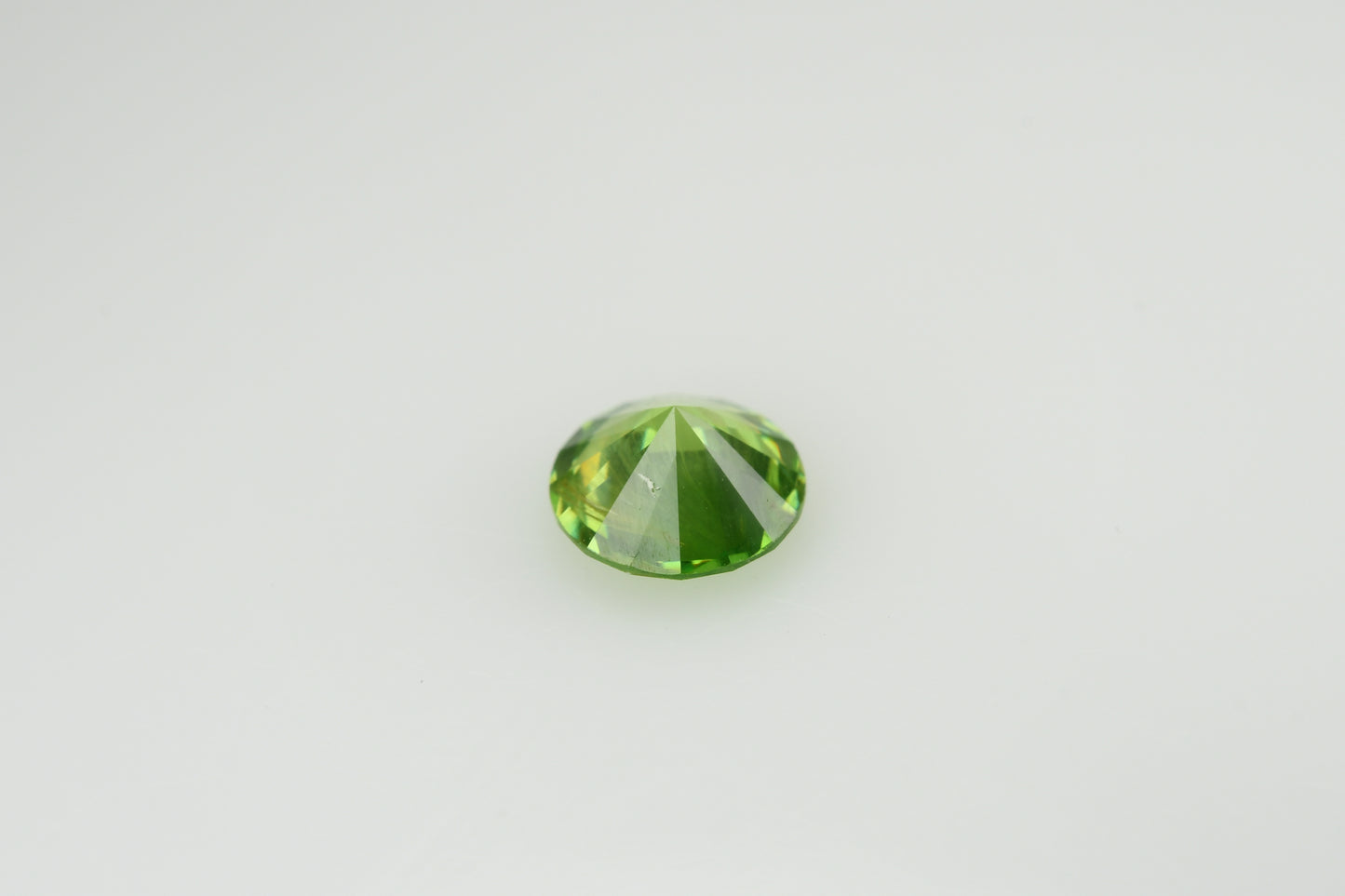 Faceted demantoid 0.62 ct