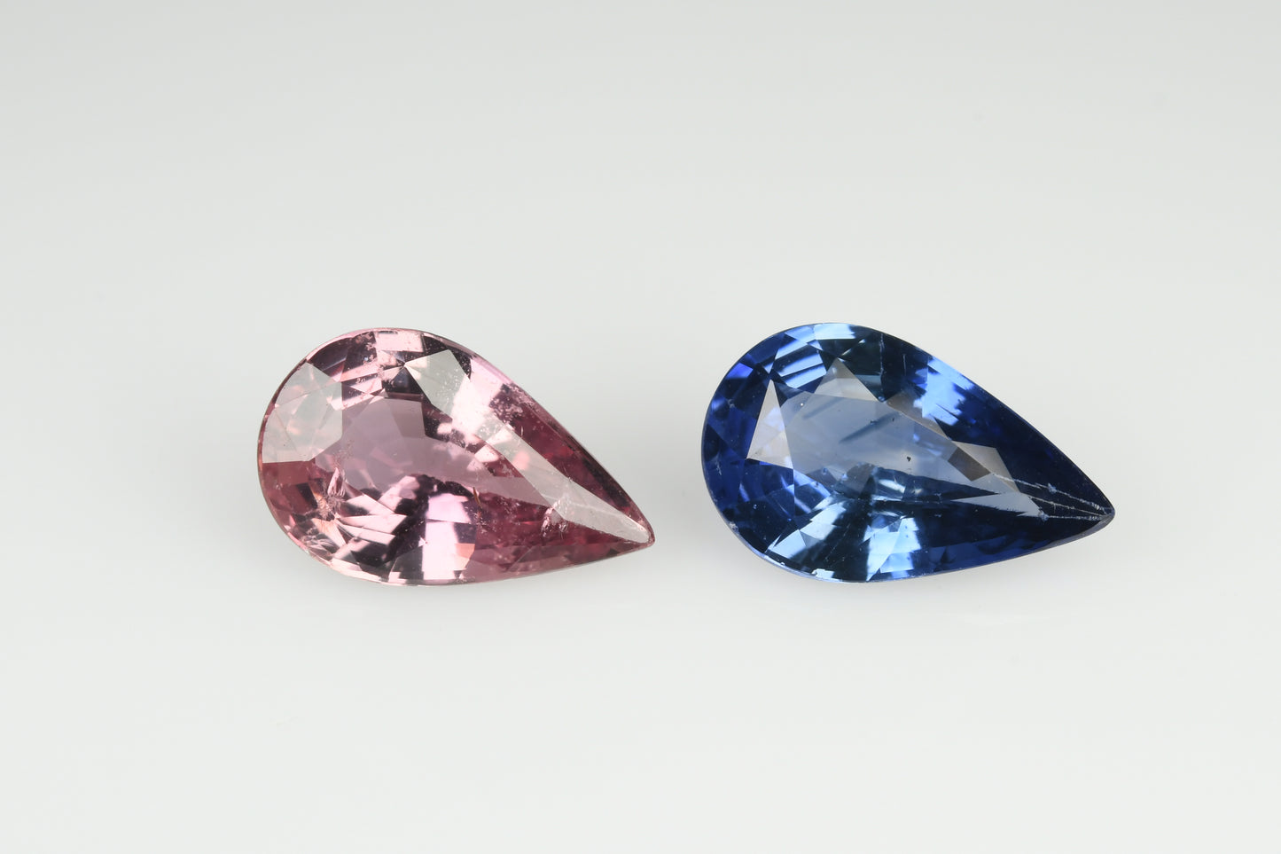 Faceted sapphires pair 2.23 ct
