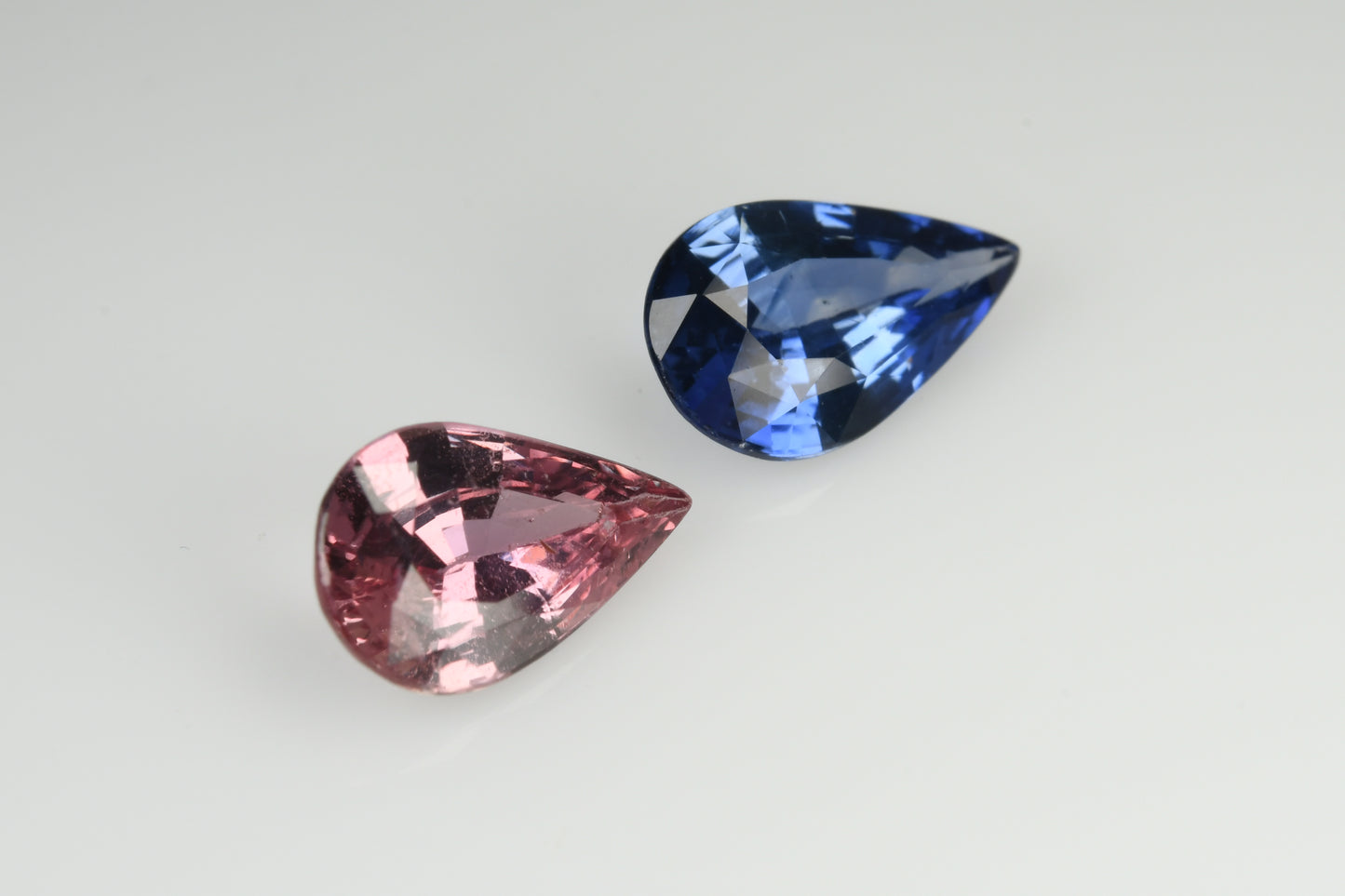 Faceted sapphires pair 2.23 ct