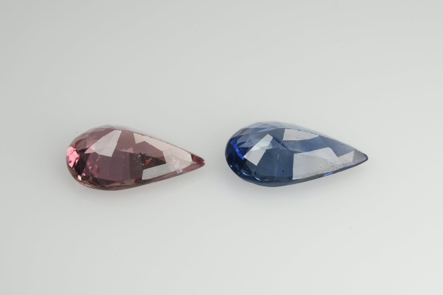 Faceted sapphires pair 2.23 ct