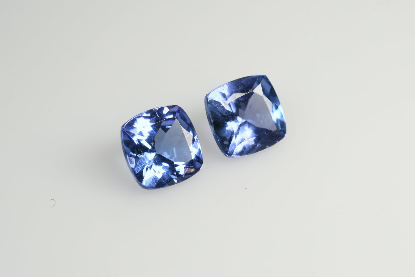 Faceted pear shape tanzanite pair 1.52 ct