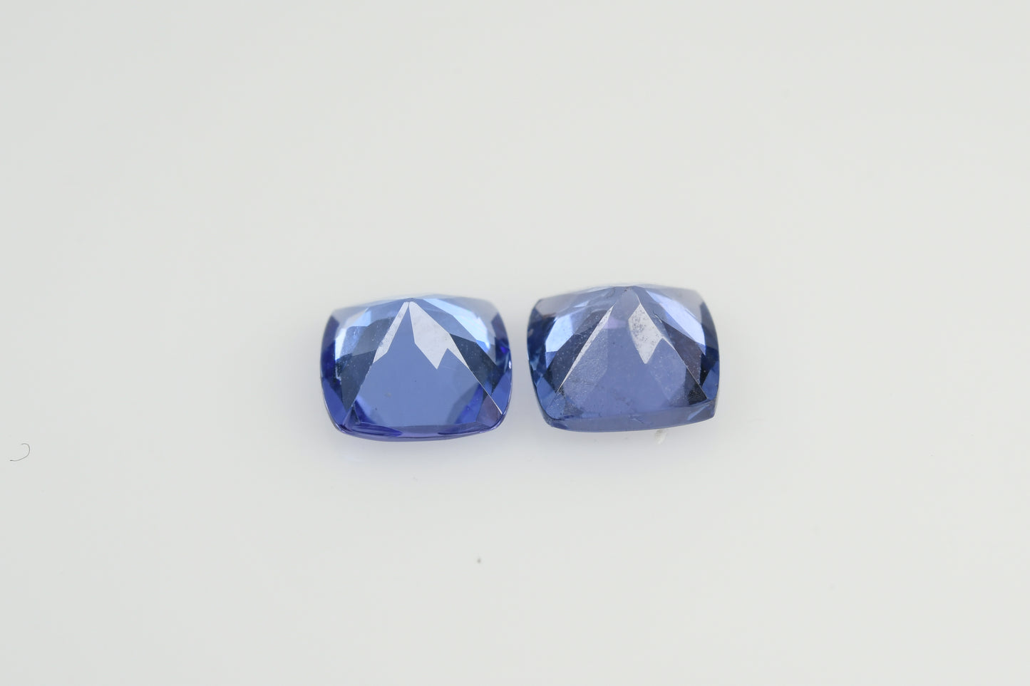 Faceted pear shape tanzanite pair 1.52 ct