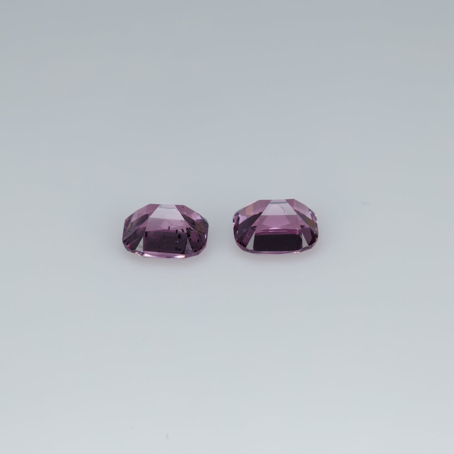 Faceted pink spinel pair 1.09 Cts
