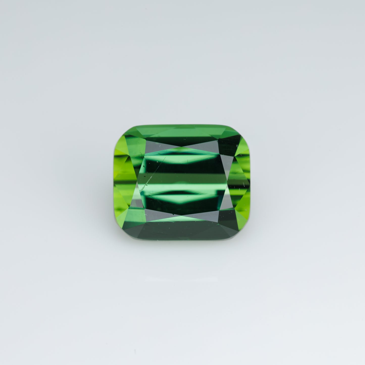 Faceted green tourmaline 3.78 ct