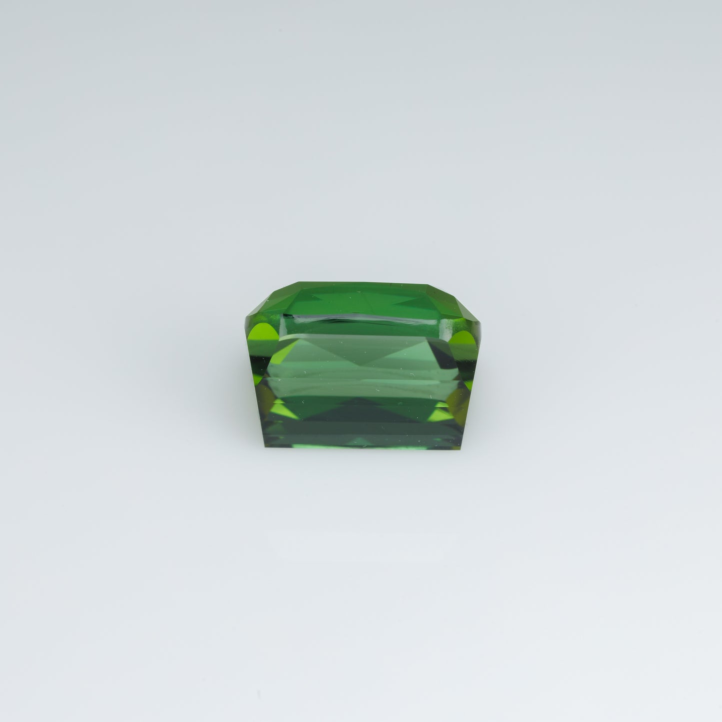 Faceted green tourmaline 3.78 ct