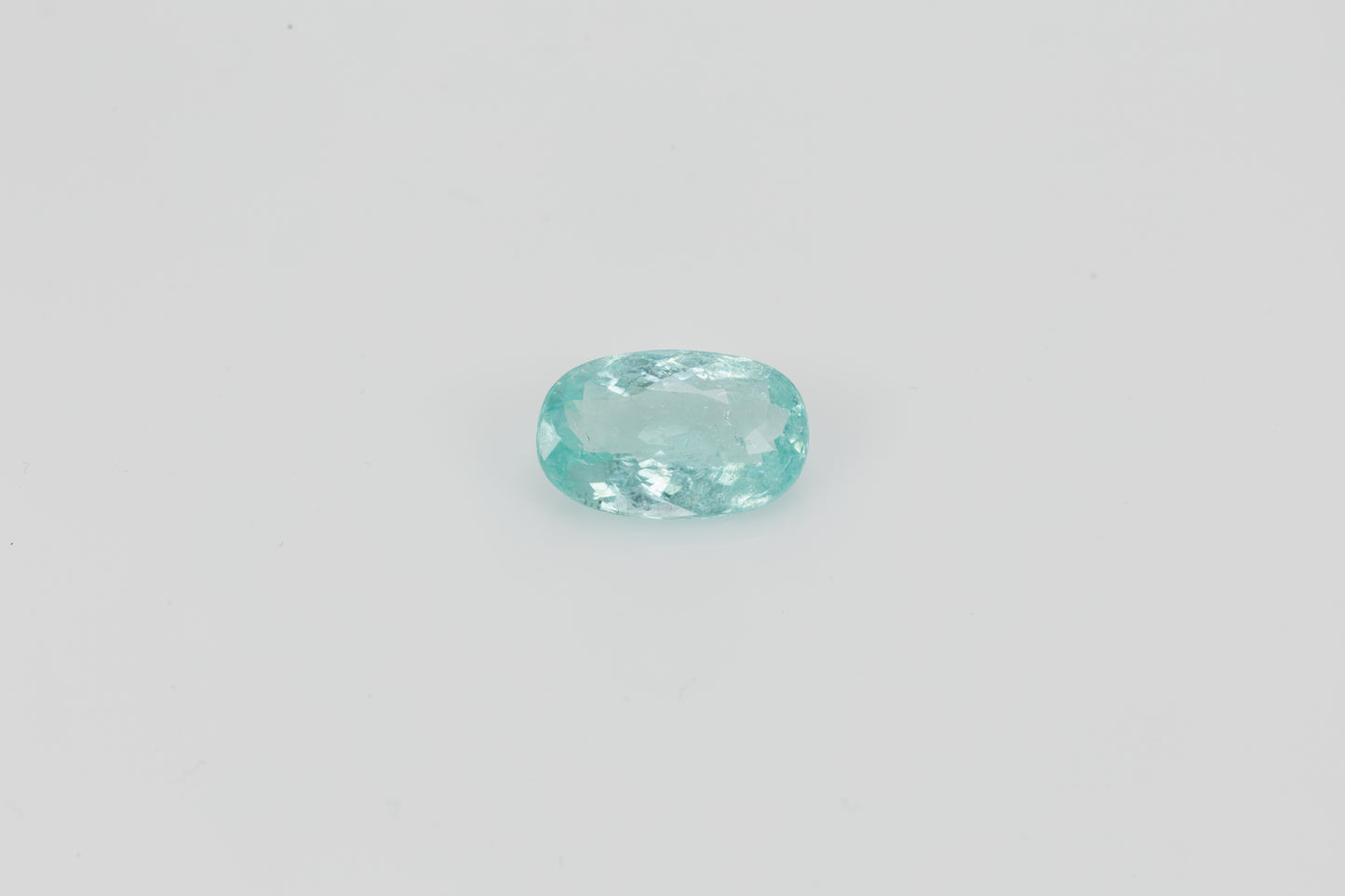 Faceted oval Paraiba tourmaline, 3.72 ct