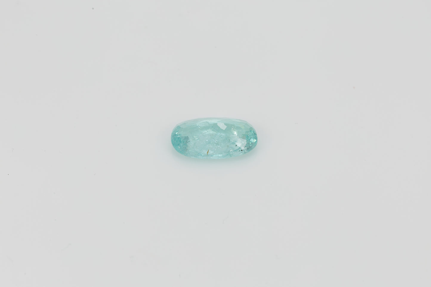 Faceted oval Paraiba tourmaline, 3.72 ct