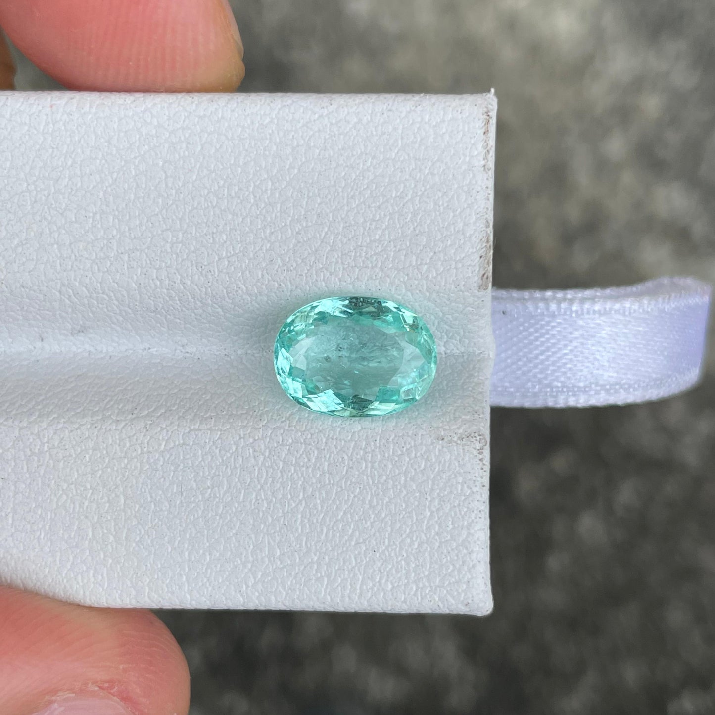 Faceted Oval Paraiba tourmaline, 2.47 ct