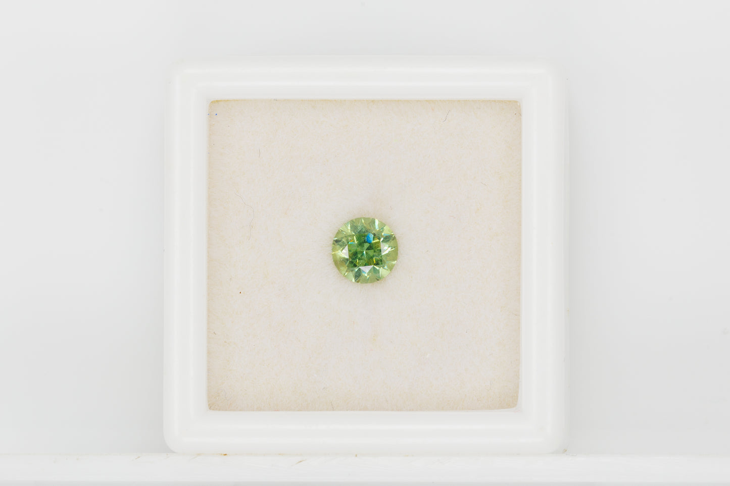 Faceted demantoid garnet 0.51 ct