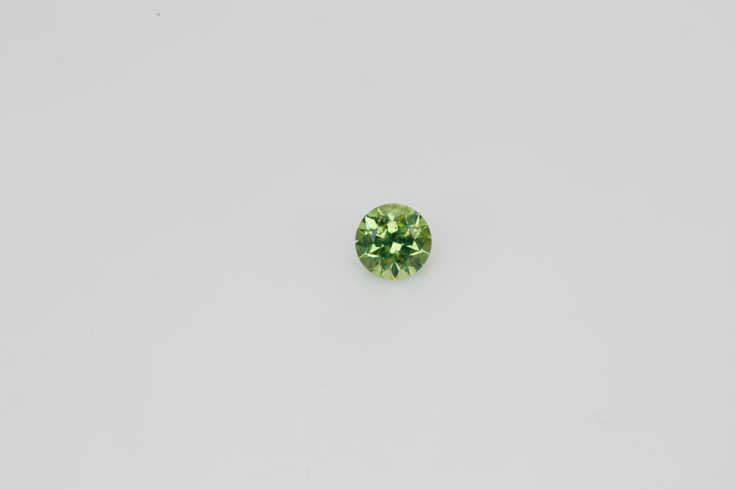 Faceted demantoid garnet 0.51 ct