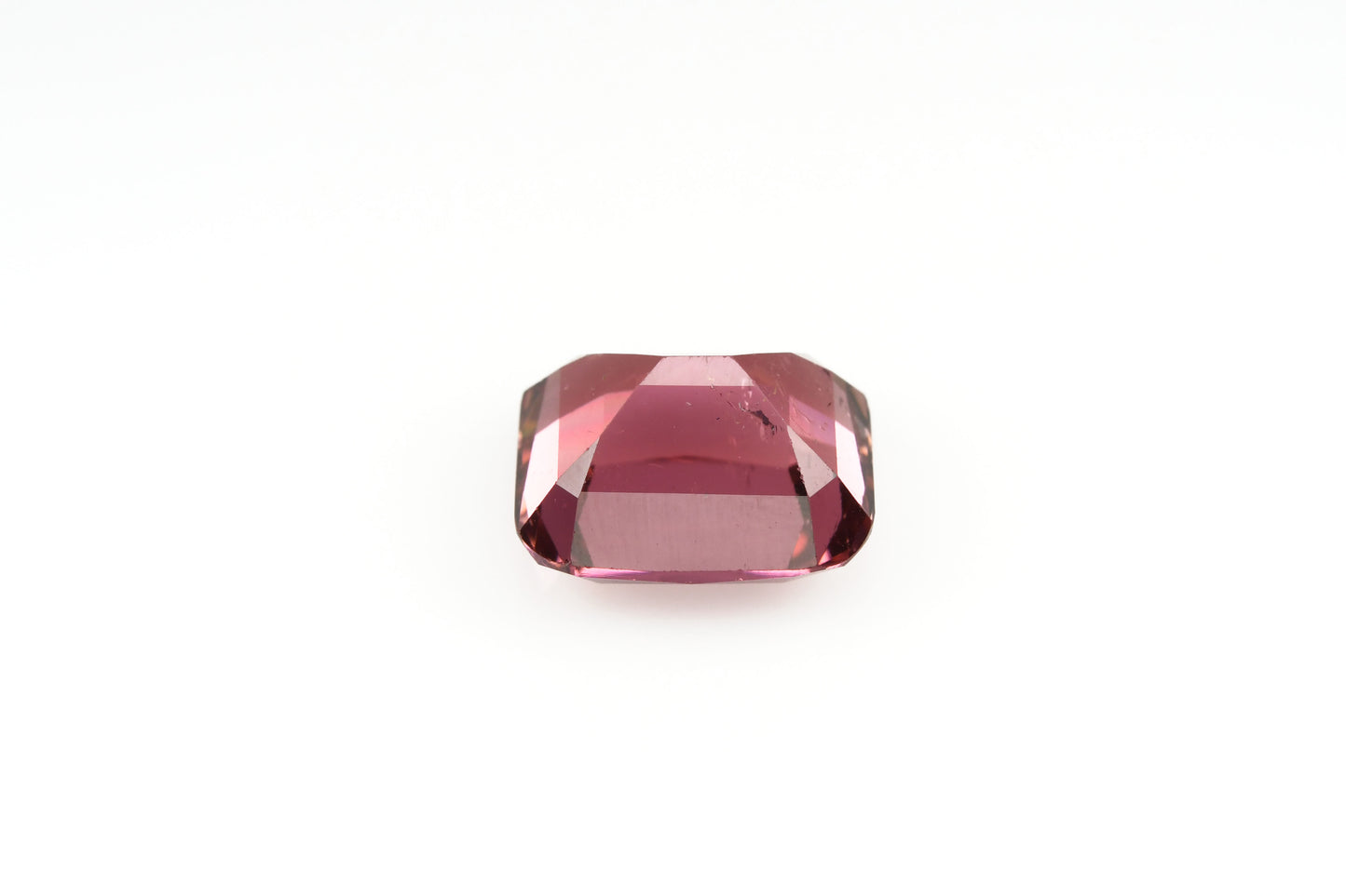Pinkish orange faceted tourmaline 7 carats