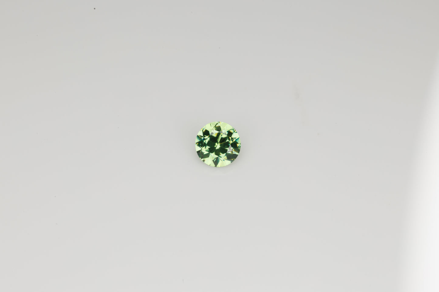 Faceted Russian demantoid garnet, 0.28 ct