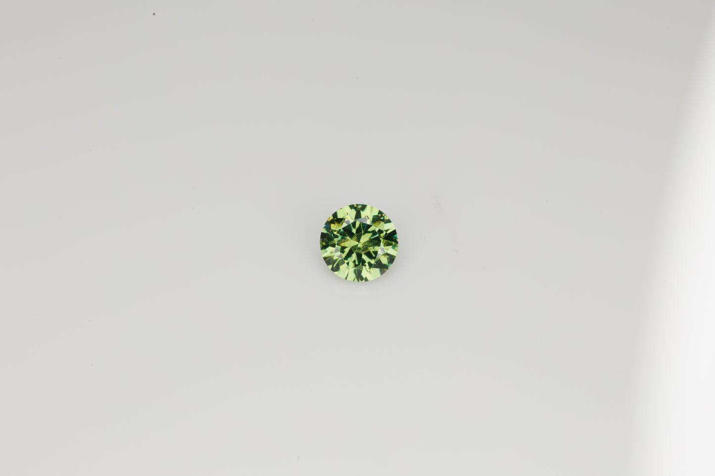 Faceted Russian demantoid garnet, 0.33 ct