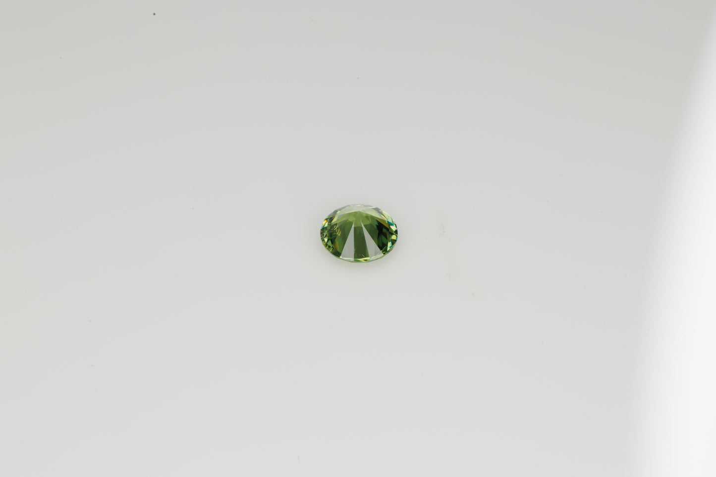 Faceted Russian demantoid garnet, 0.33 ct