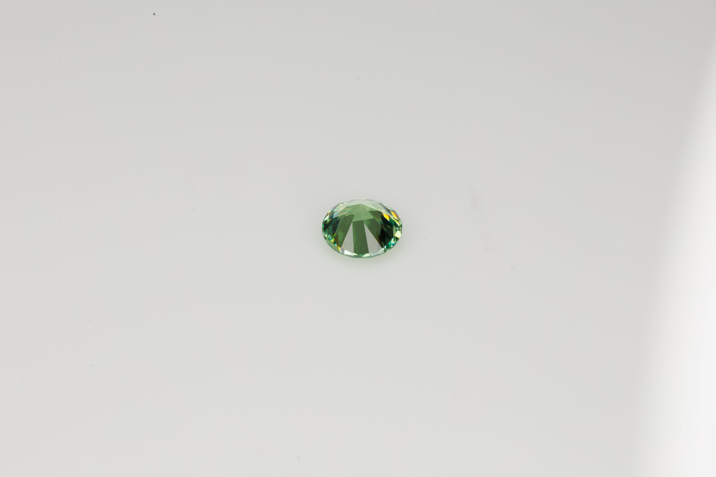 Faceted Russian demantoid garnet, 0.35 ct