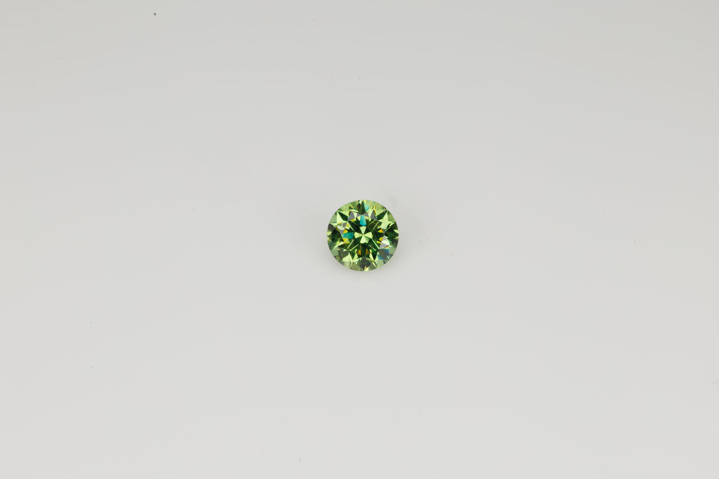Faceted Russian demantoid garnet, 0.28 ct