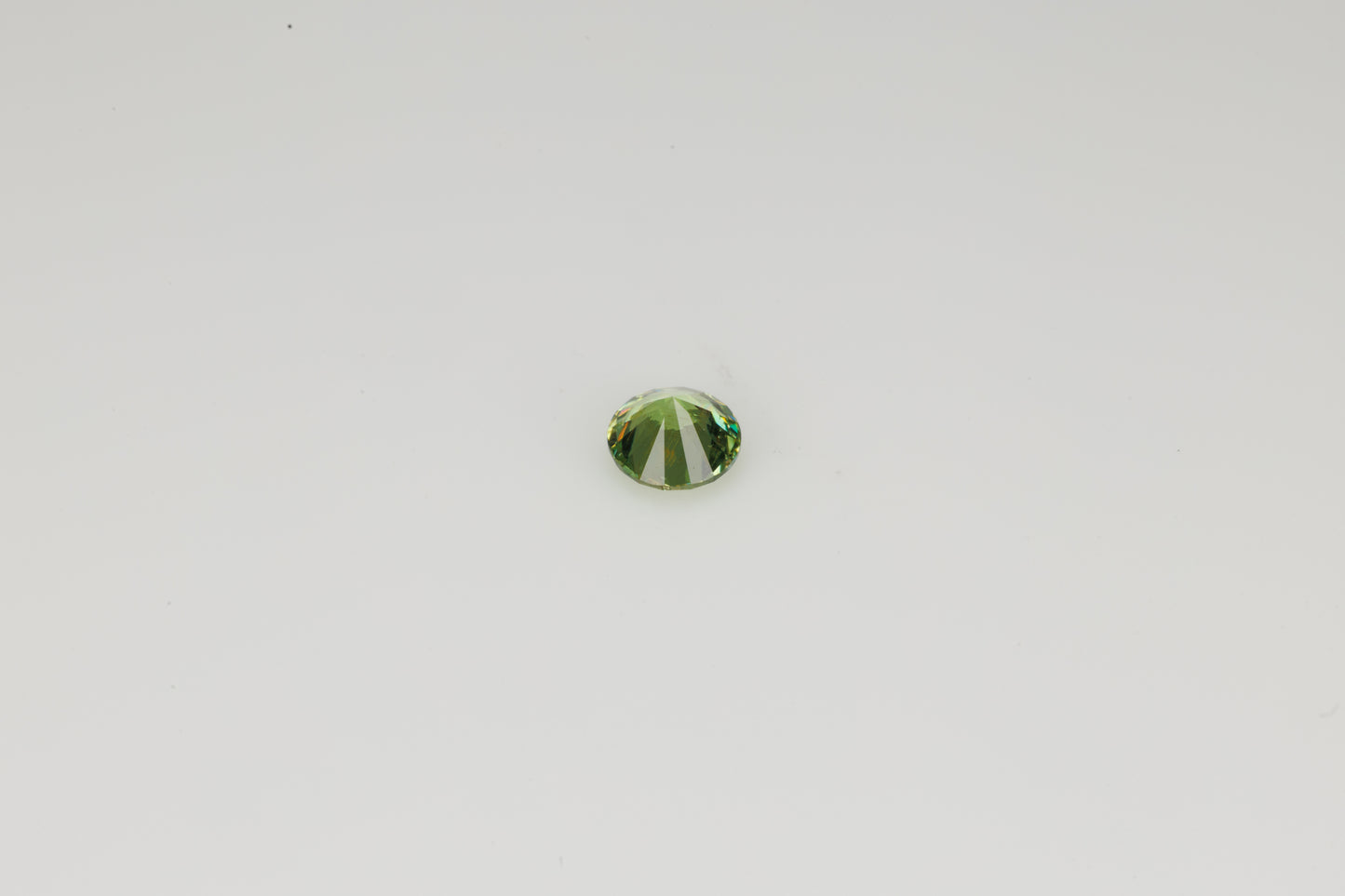 Faceted Russian demantoid garnet, 0.28 ct