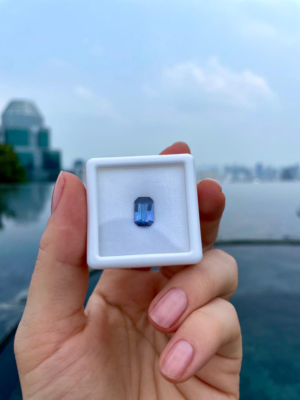 Faceted tanzanite 3 ct