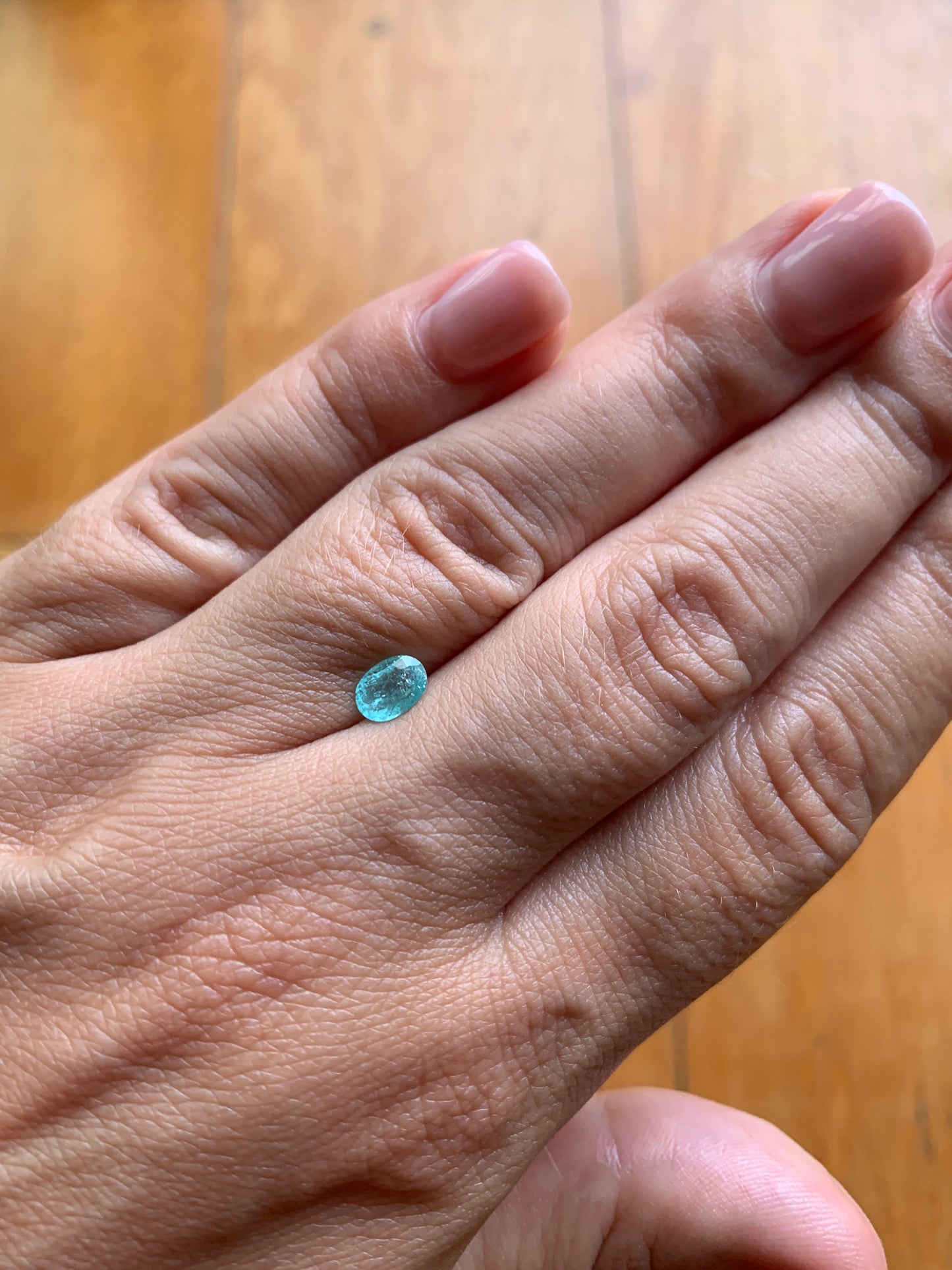 0.55 ct Faceted Neon Blue Paraiba tourmaline