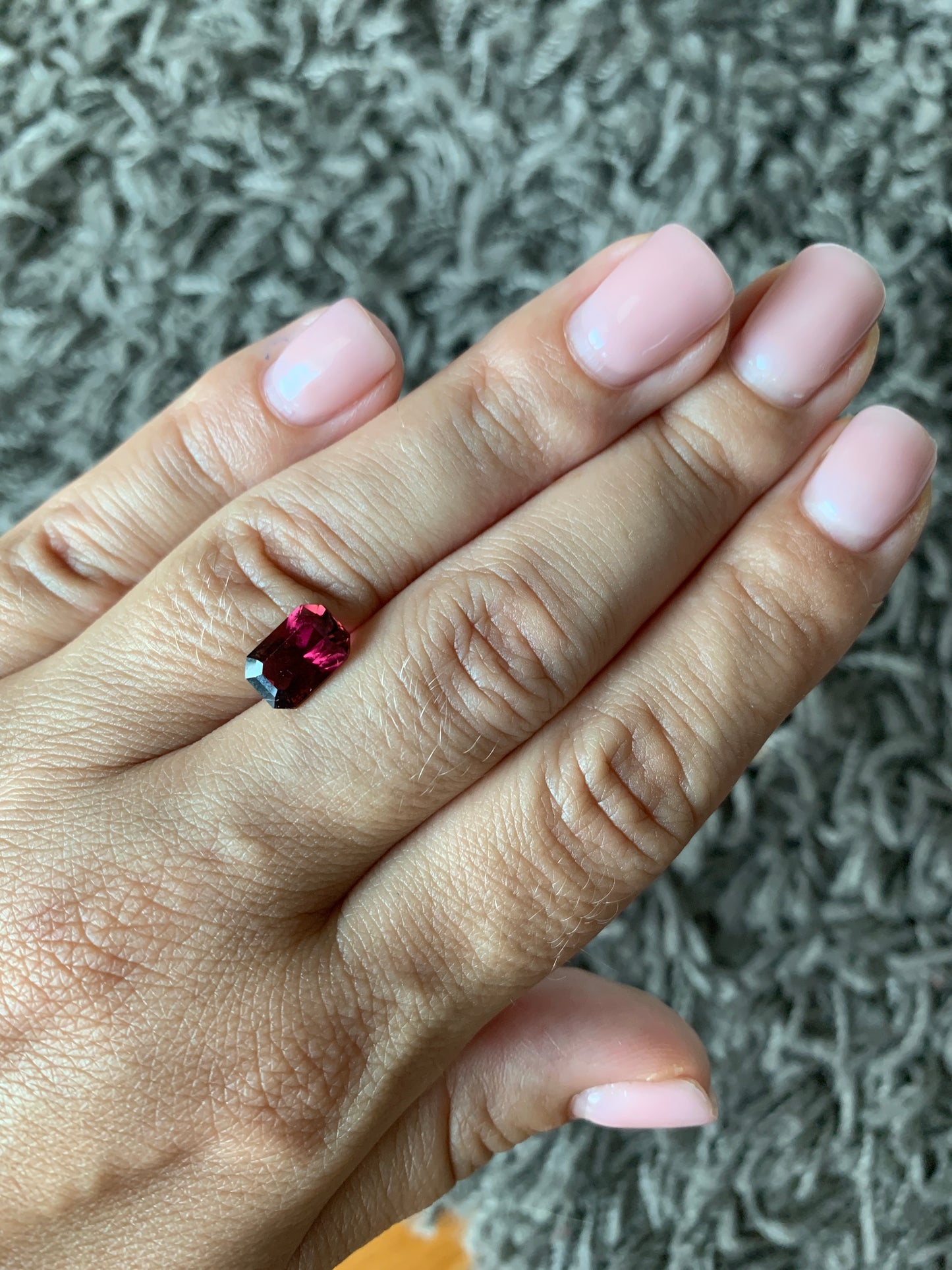 2.18 cts Faceted vivid purplish pink faceted tourmaline