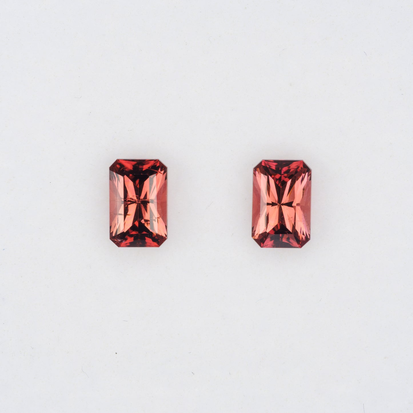 1.81 cts Faceted pink tourmaline pair