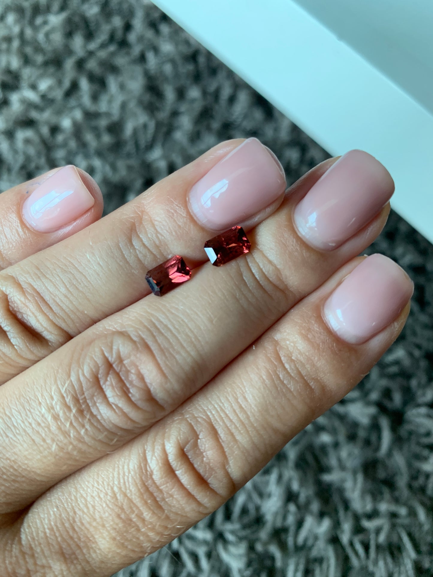 1.81 cts Faceted pink tourmaline pair