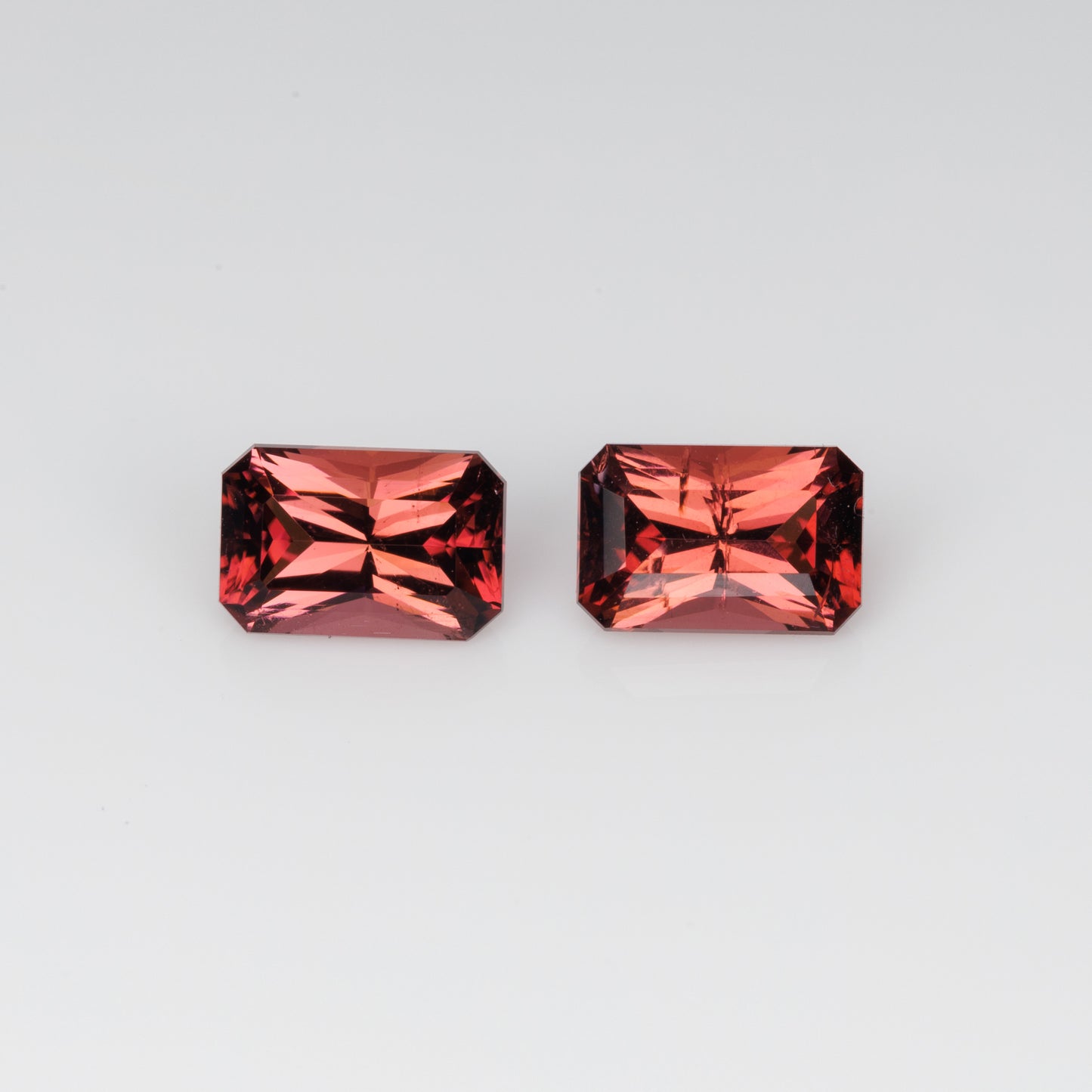1.81 cts Faceted pink tourmaline pair