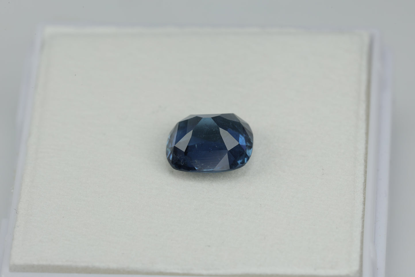 2.03 cts, Inky blue faceted tourmaline from Afghanistan, rare color