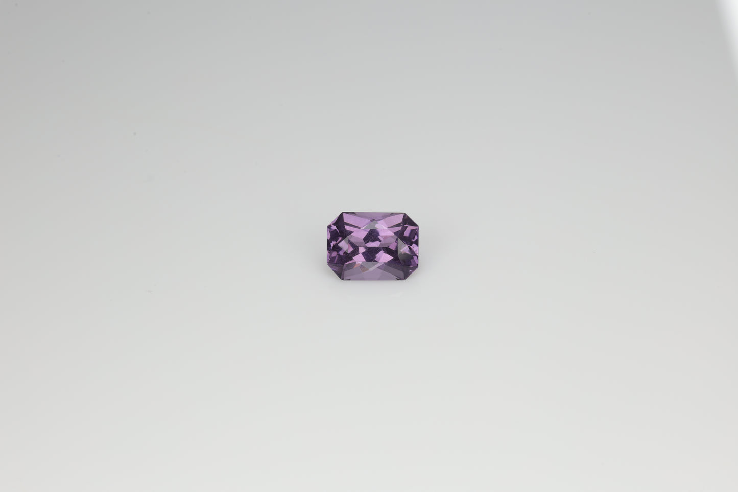 Faceted purple spinel top cut, 1.55 cts