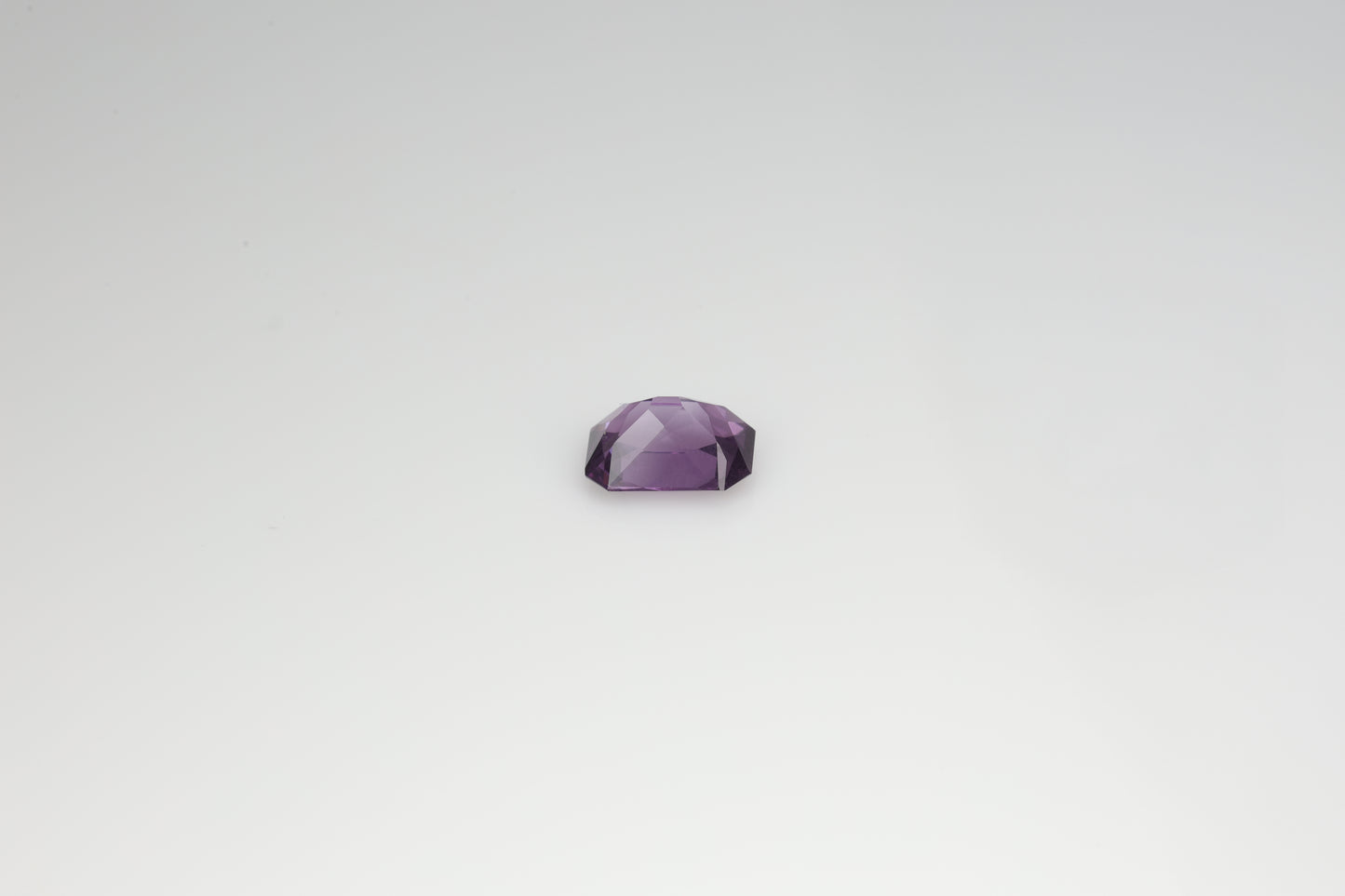 Faceted purple spinel top cut, 1.55 cts