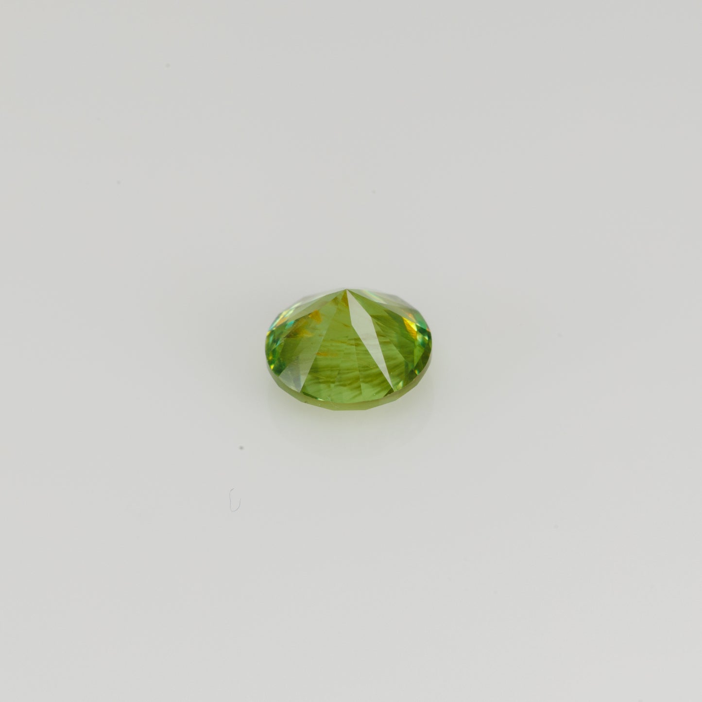 Faceted Russian demantoid garnet, 0.53 ct