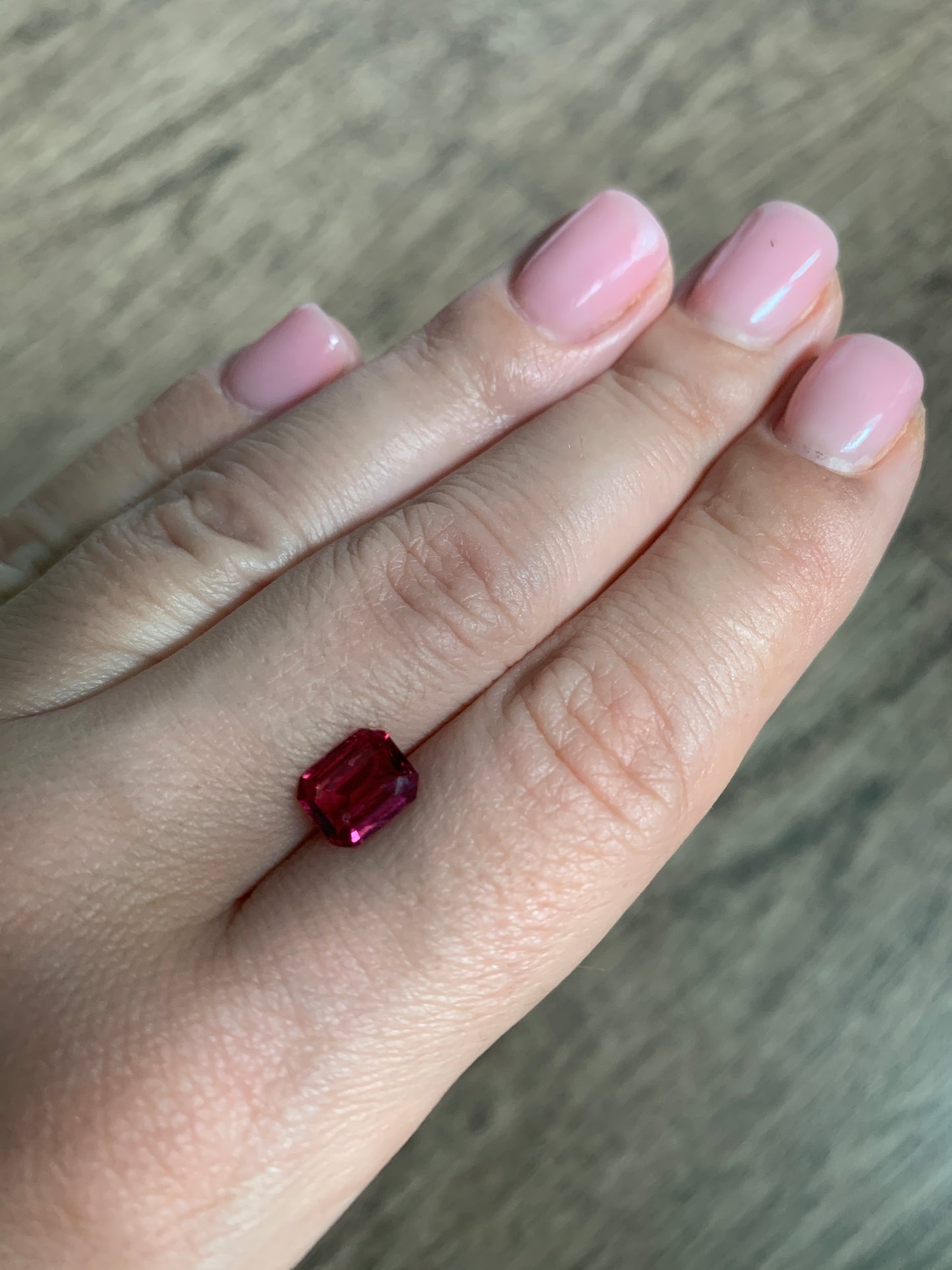 1.62 cts Faceted vivid pink spinel