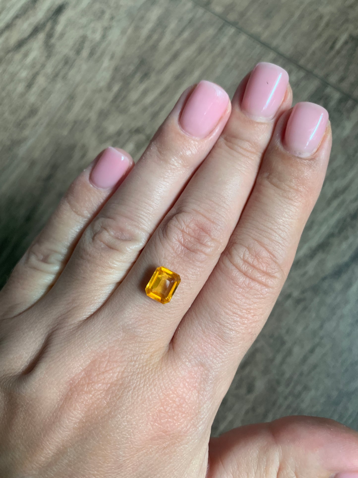 2.05 cts Faceted yellow sapphire