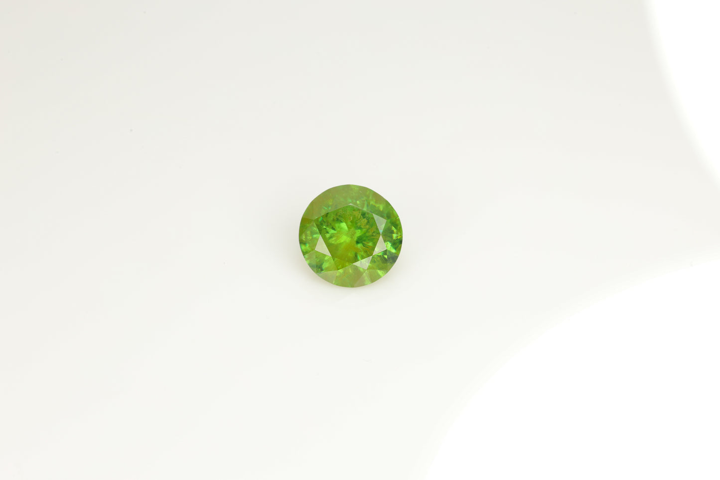 1.95 cts Faceted Vivid green Russian demantoid garnet