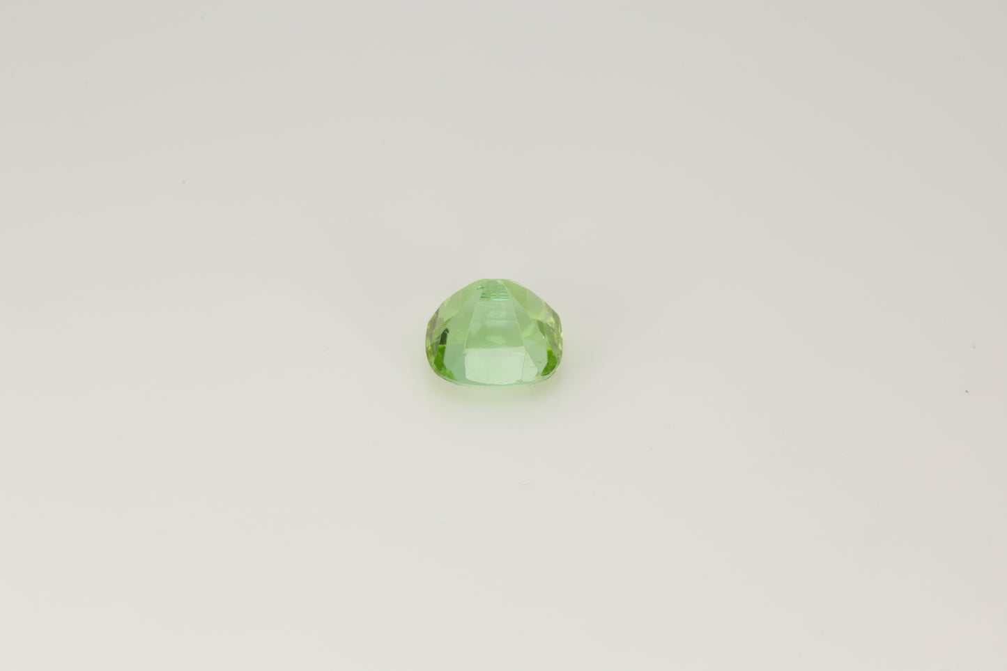 2.07 cts Faceted llight green tourmaline, very beautiful color