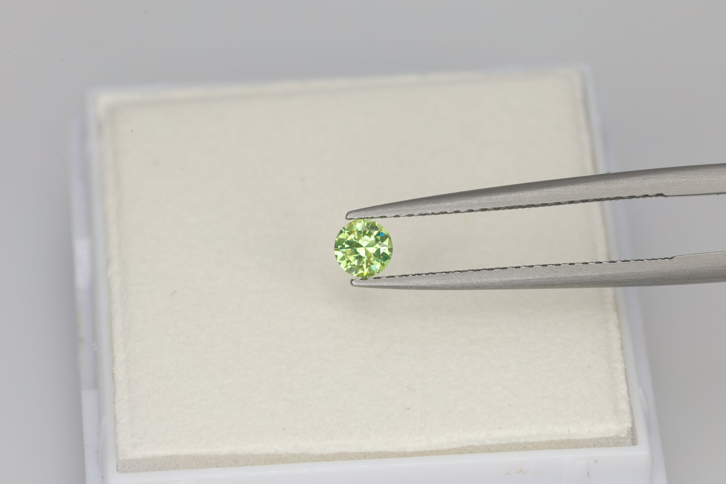 0.23 ct Faceted Russian demantoid garnet