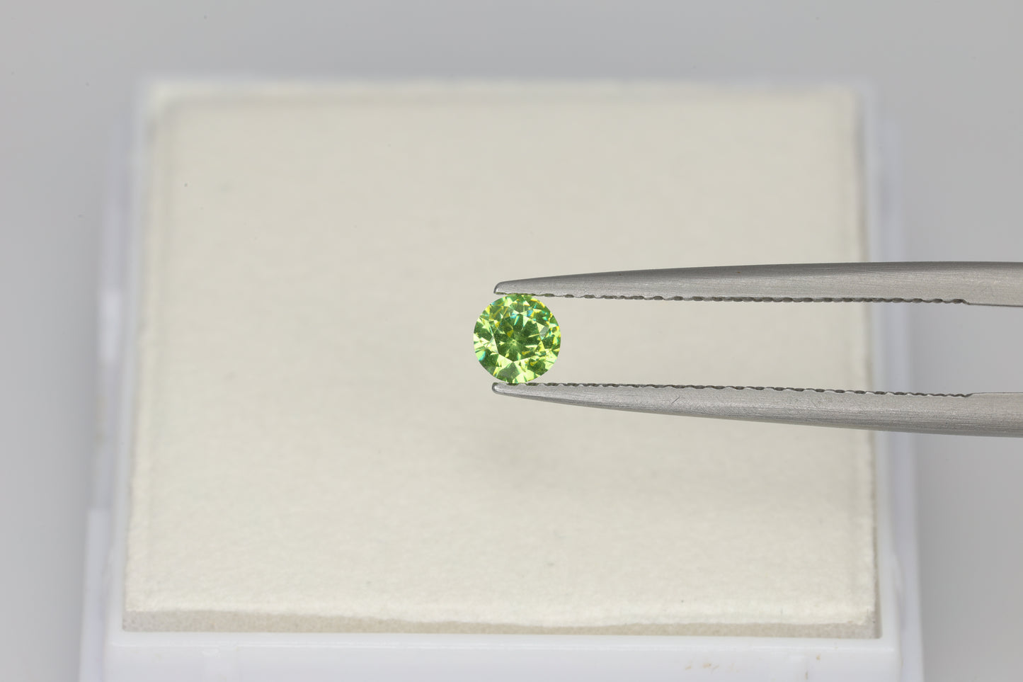 0.24 ct Faceted Russian demantoid garnet