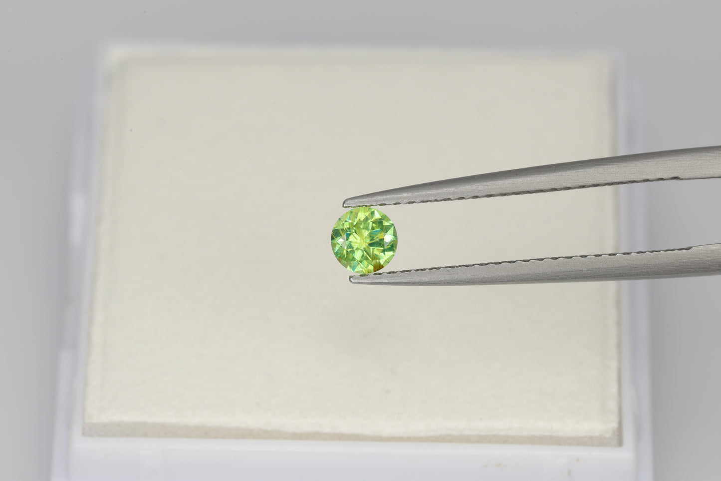 0.32 ct Faceted Russian demantoid garnet