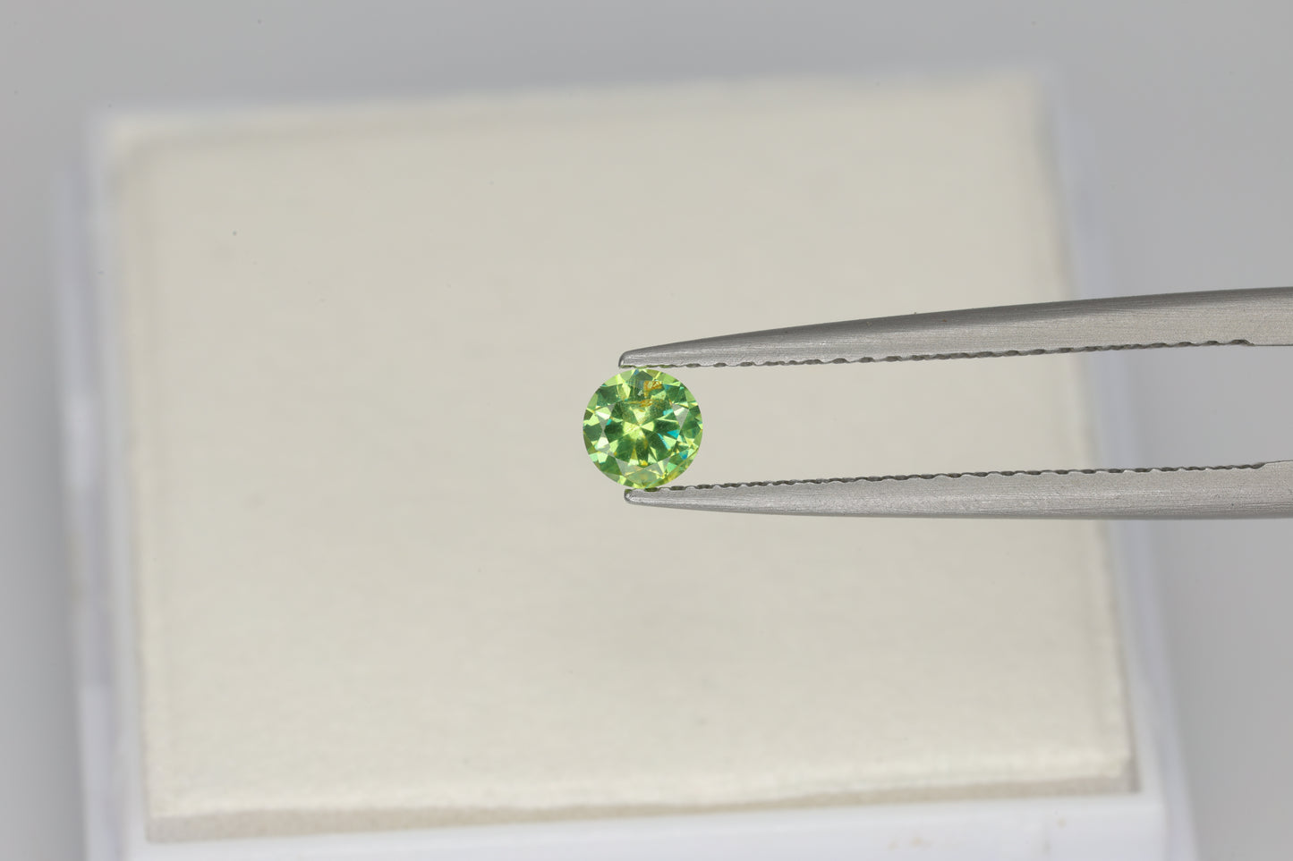 0.27 ct Faceted Russian demantoid garnet