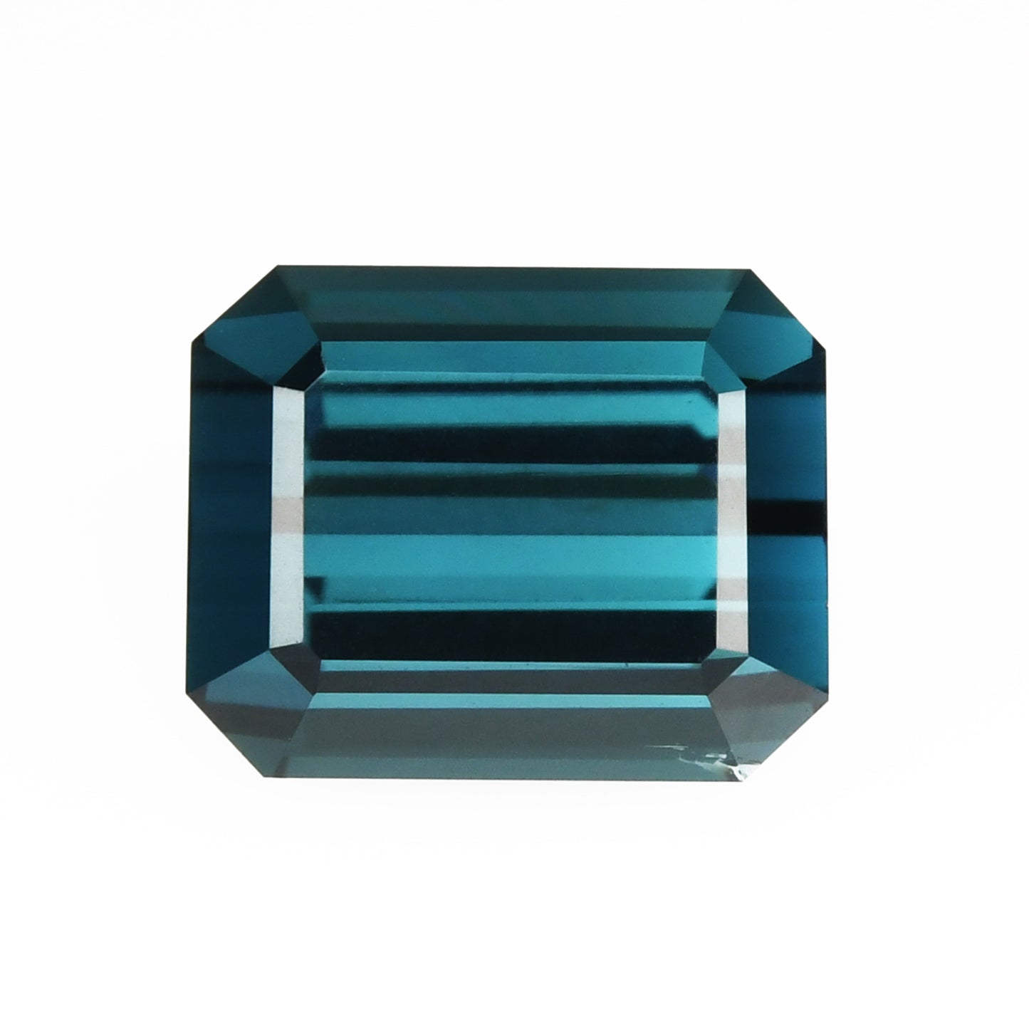 Faceted blue tourmaline indicolite gemstone 4.64 ct